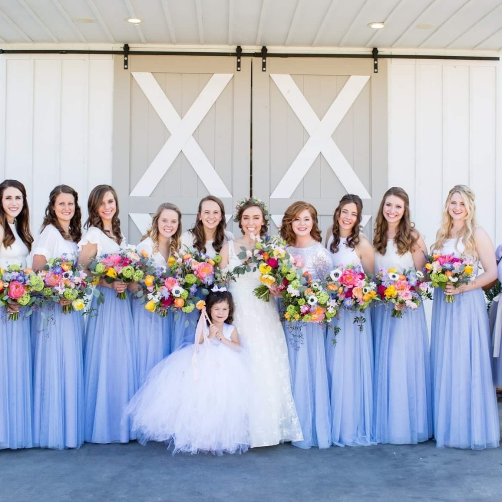 Revelry Skylar Blue Skirt